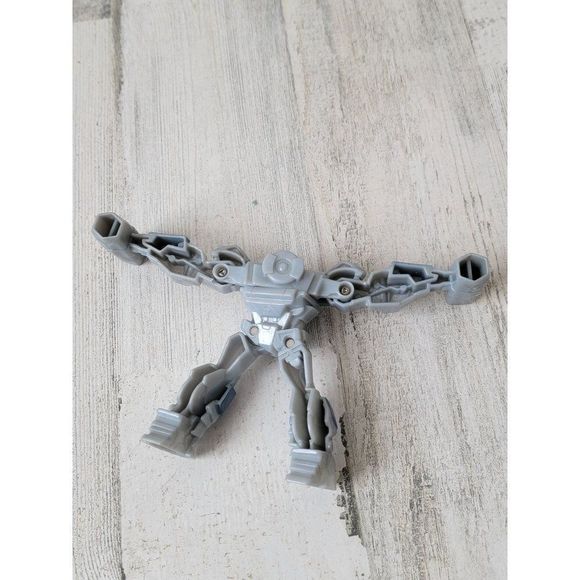 McDonald's Transformer gray robot 2013 Hasbro toy figure - Picture 5 of 5